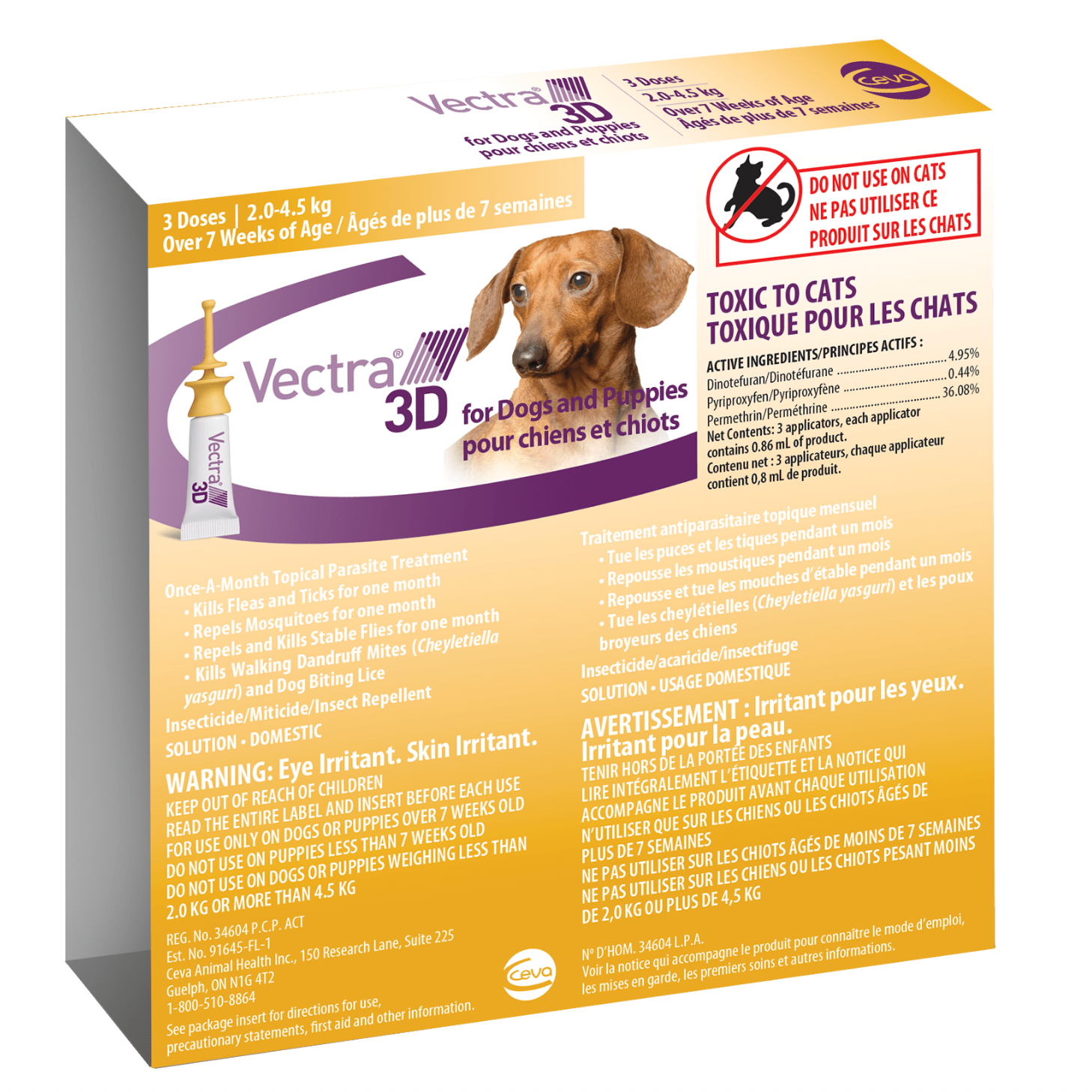 Vectra 3D Topical Parasite Treatment for Dogs