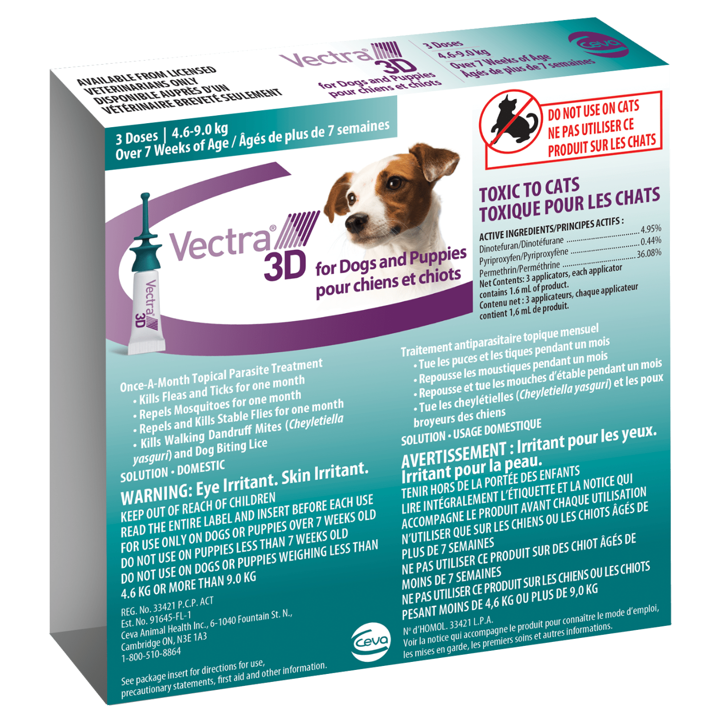Vectra 3D Topical Parasite Treatment for Dogs