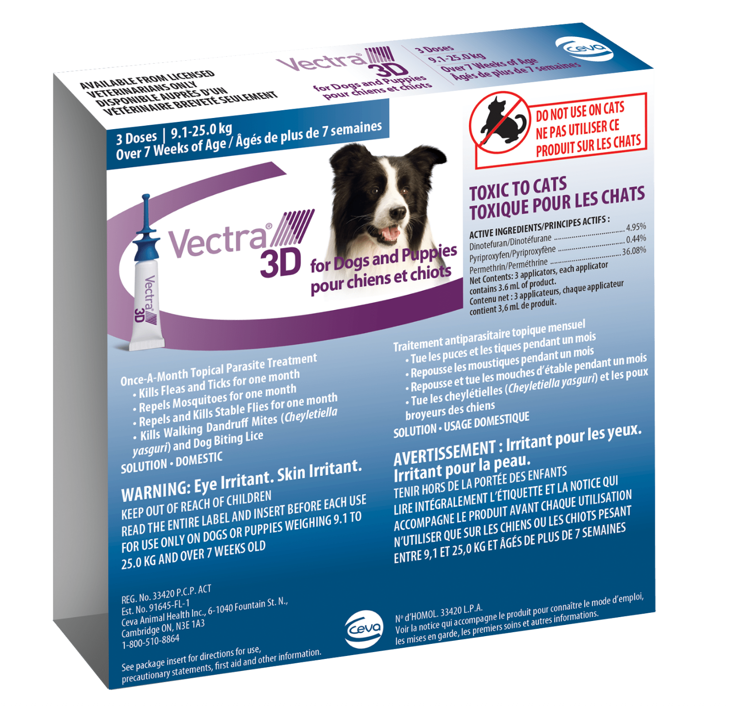 Vectra 3D Topical Parasite Treatment for Dogs