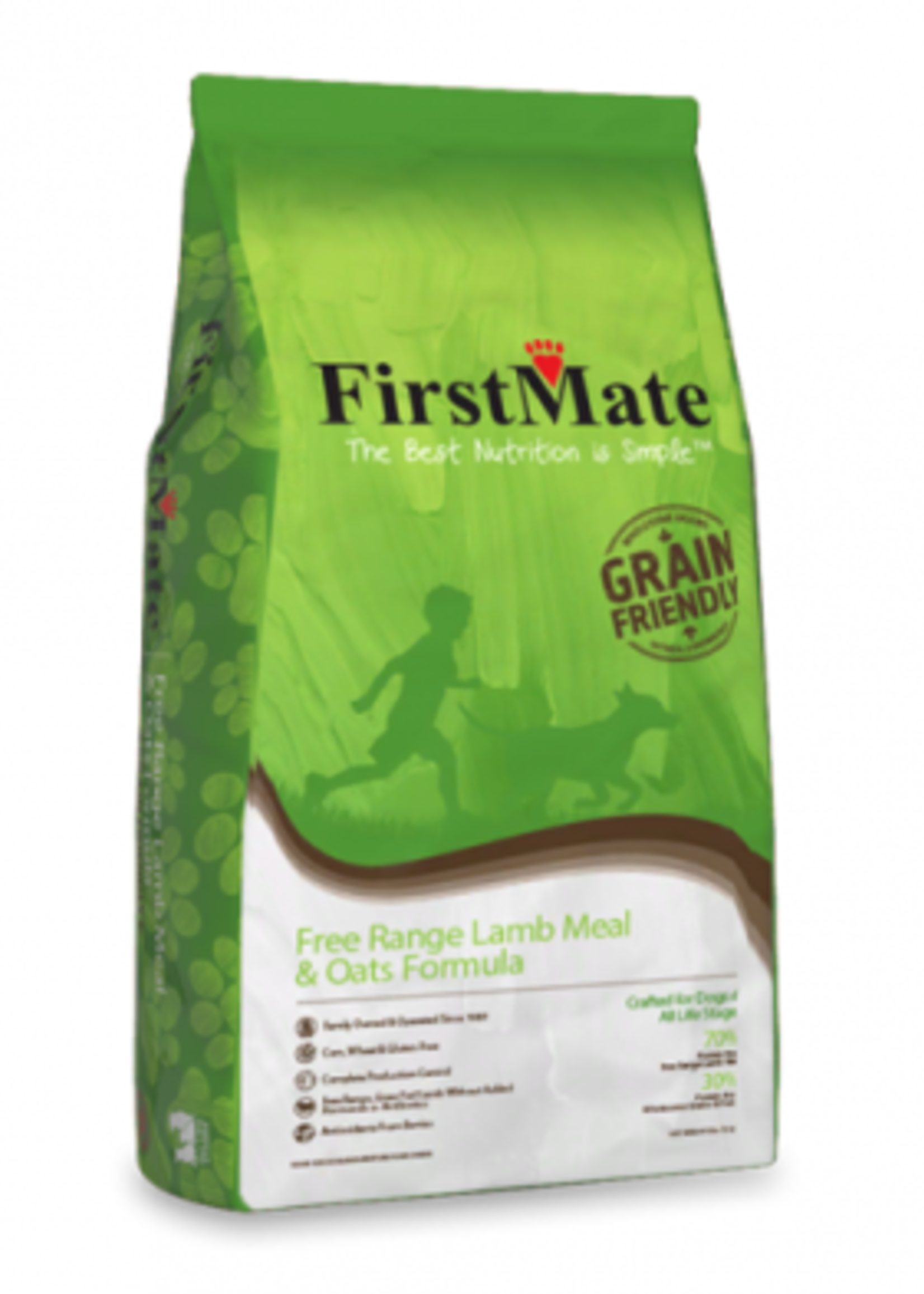 FirstMate Free Range Lamb & Oats Grain Friendly Dog Food (11kg/24lb)