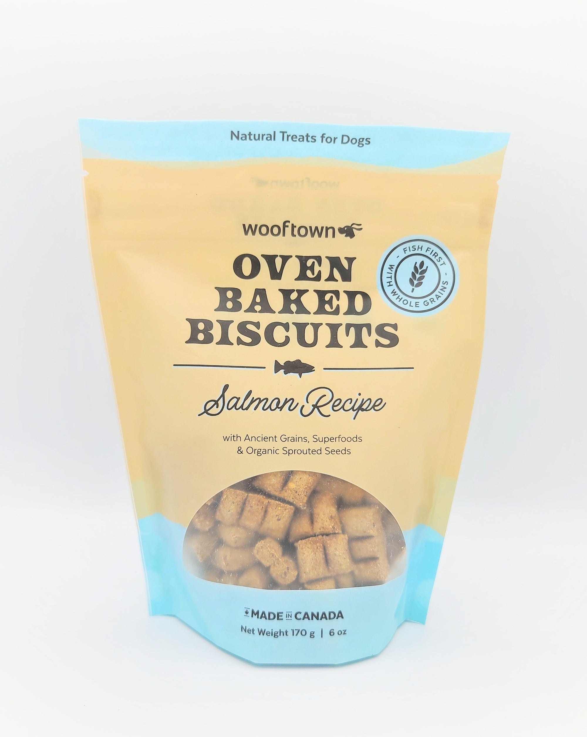 Wooftown HomeCooked Salmon Baked Biscuit Dog Treats