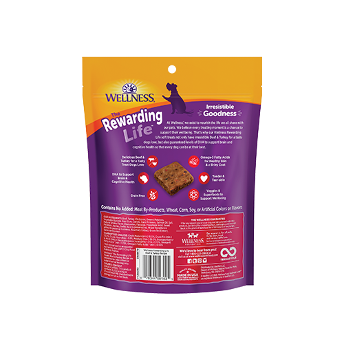 Wellness The Rewarding Life Soft Bites - Beef &amp; Turkey Dog Treats (6oz/170g)
