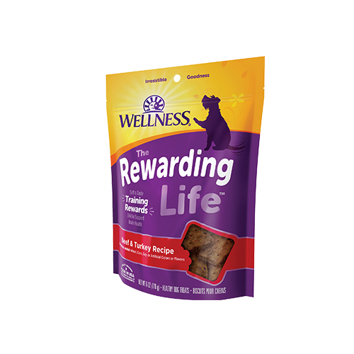 Wellness The Rewarding Life Soft Bites - Beef &amp; Turkey Dog Treats (6oz/170g)