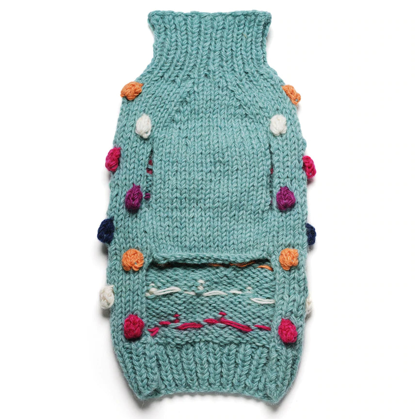 Pom pom 2025 knit sweater
