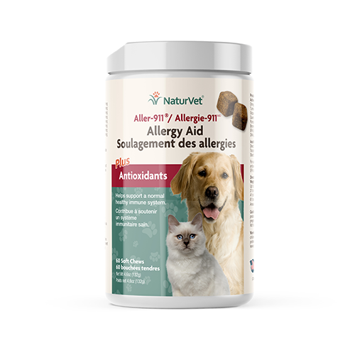 NaturVet Dog Aller-911 Allergy Aid Soft Chews (60ct) (4.6oz/132g)
