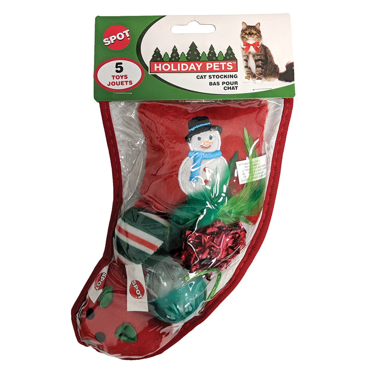 SPOT Holiday Stocking Cat Toy Pack - Small (5pc)