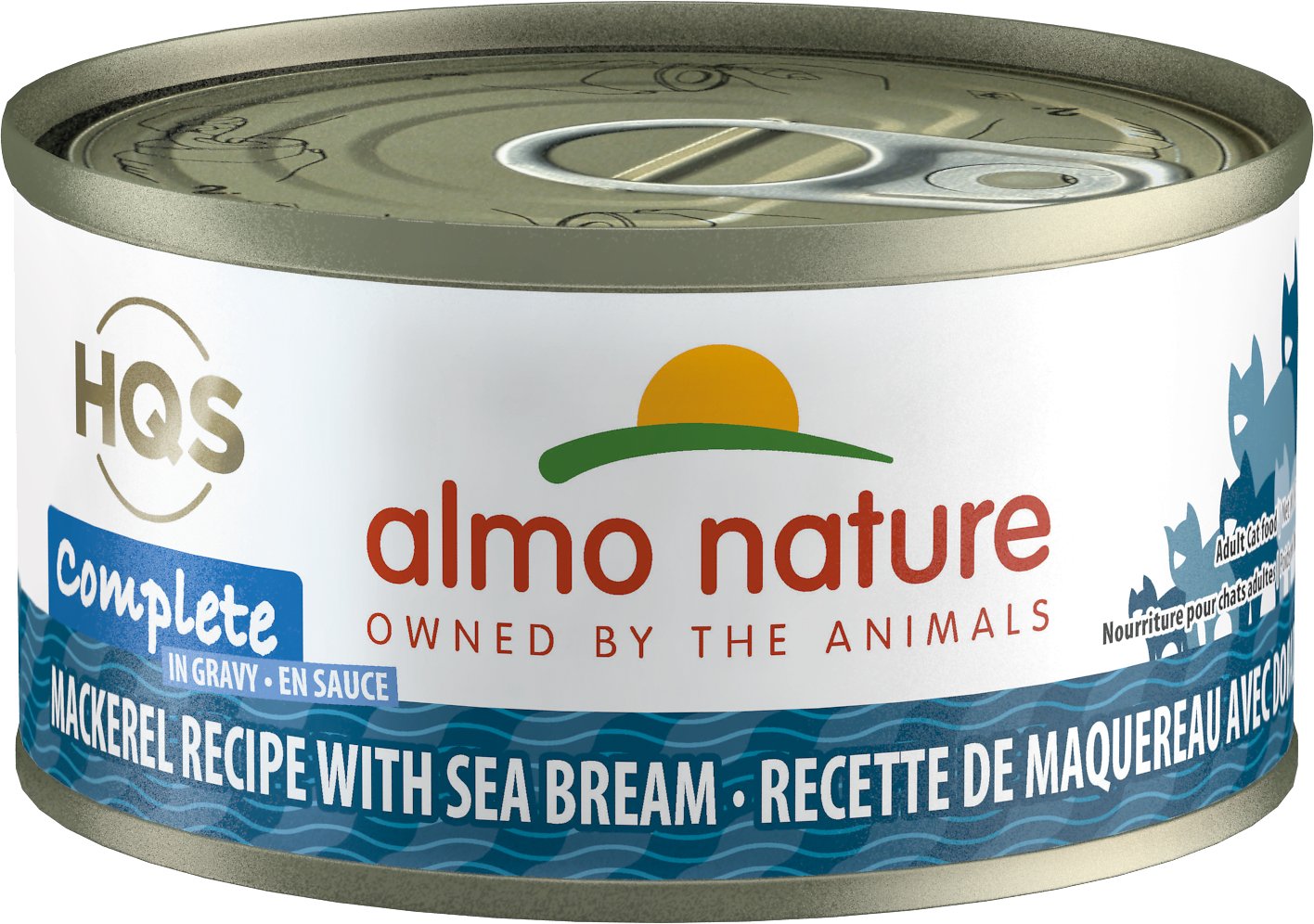 Almo Nature Complete Mackerel with Sea Bream in Gravy Canned Cat Food (70g/2.47oz)