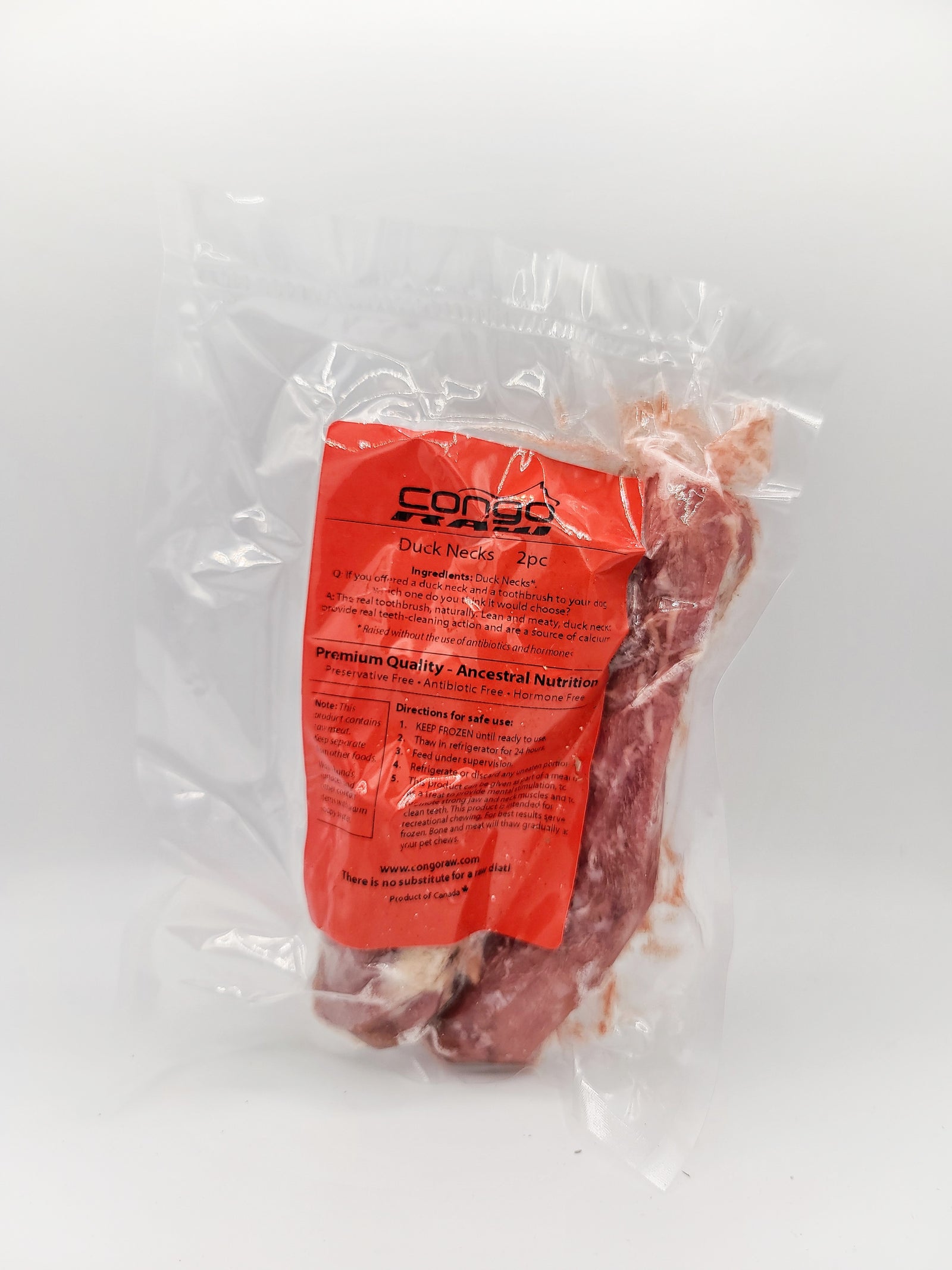 Congo Raw Natural Duck Neck (2-pack)