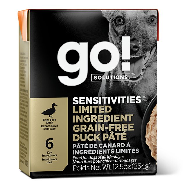 Go! Sensitivities L.I.D. Duck GF Tetra Pak Dog Food (12.5oz/354g)