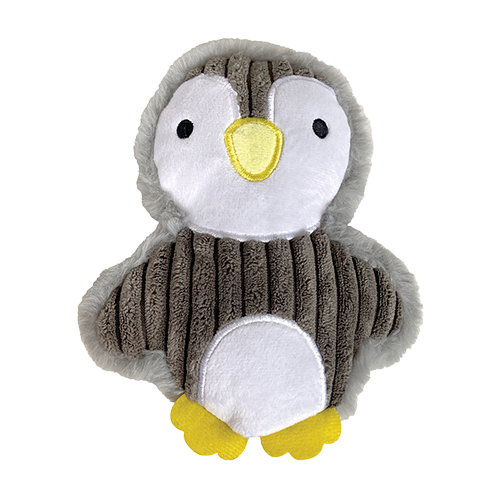 FouFouBrands Holiday Corduroy Pals Penguin Dog Toy