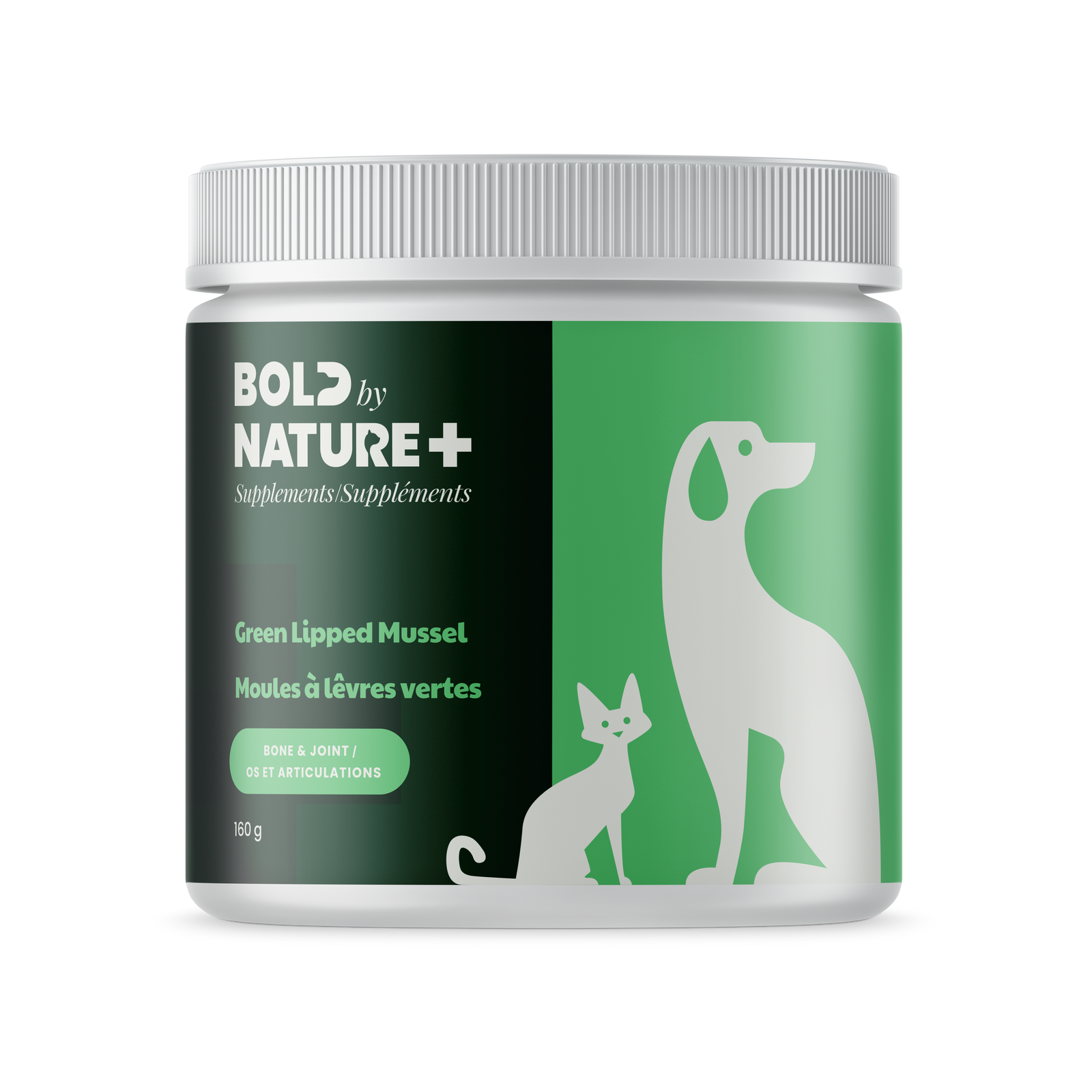 Bold by Nature Supplements - Green Lipped Mussels for Dogs & Cats (5.6oz/160g)