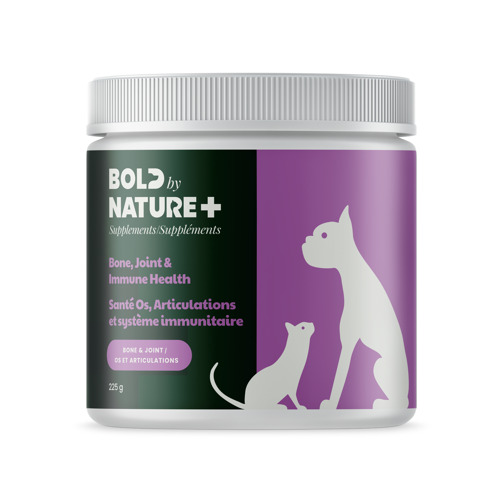 Bold by Nature Supplements - Bone, Joint & Immune Health for Dogs & Cats (7.9oz/225g)