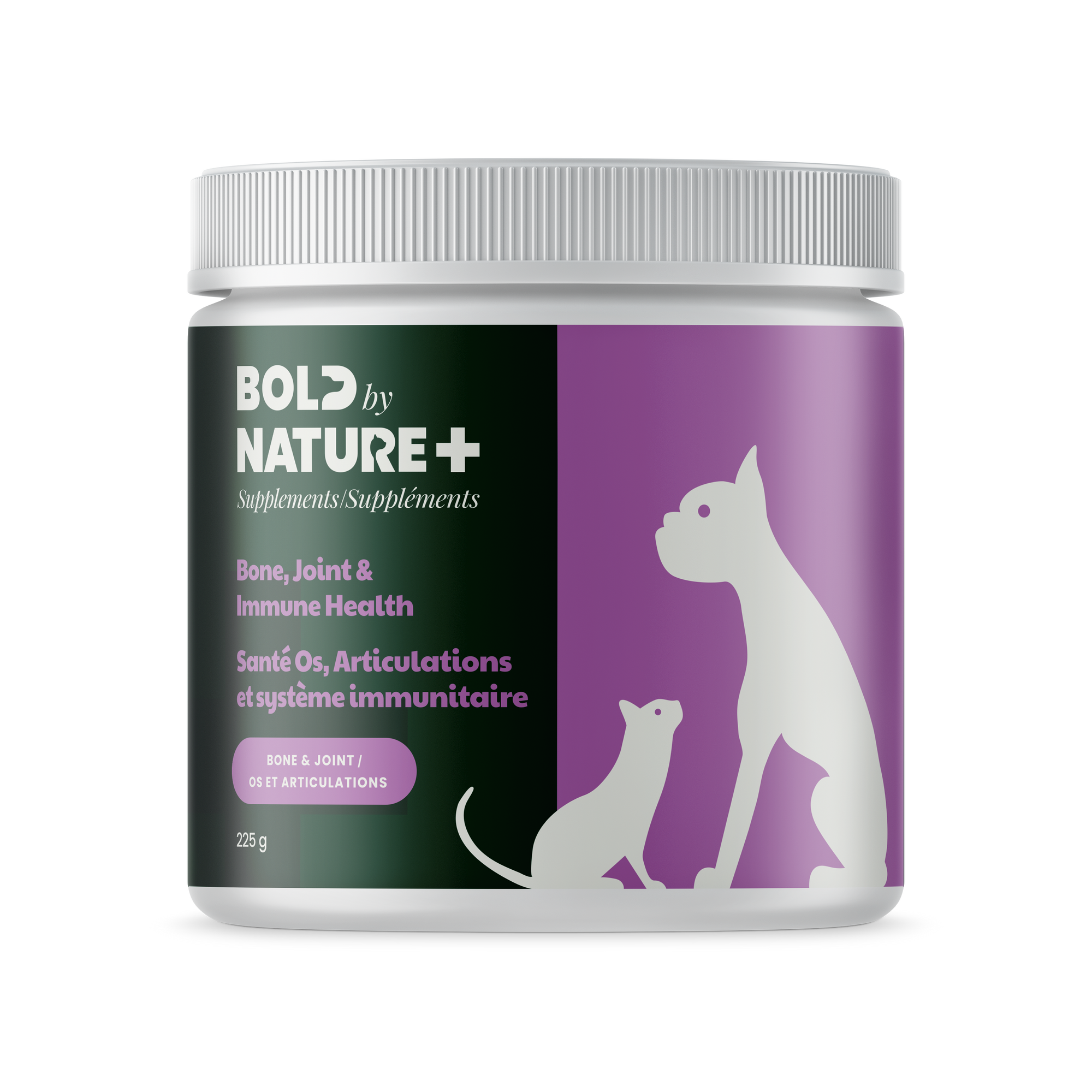 Bold by Nature Supplements - Bone, Joint & Immune Health for Dogs & Cats (7.9oz/225g)