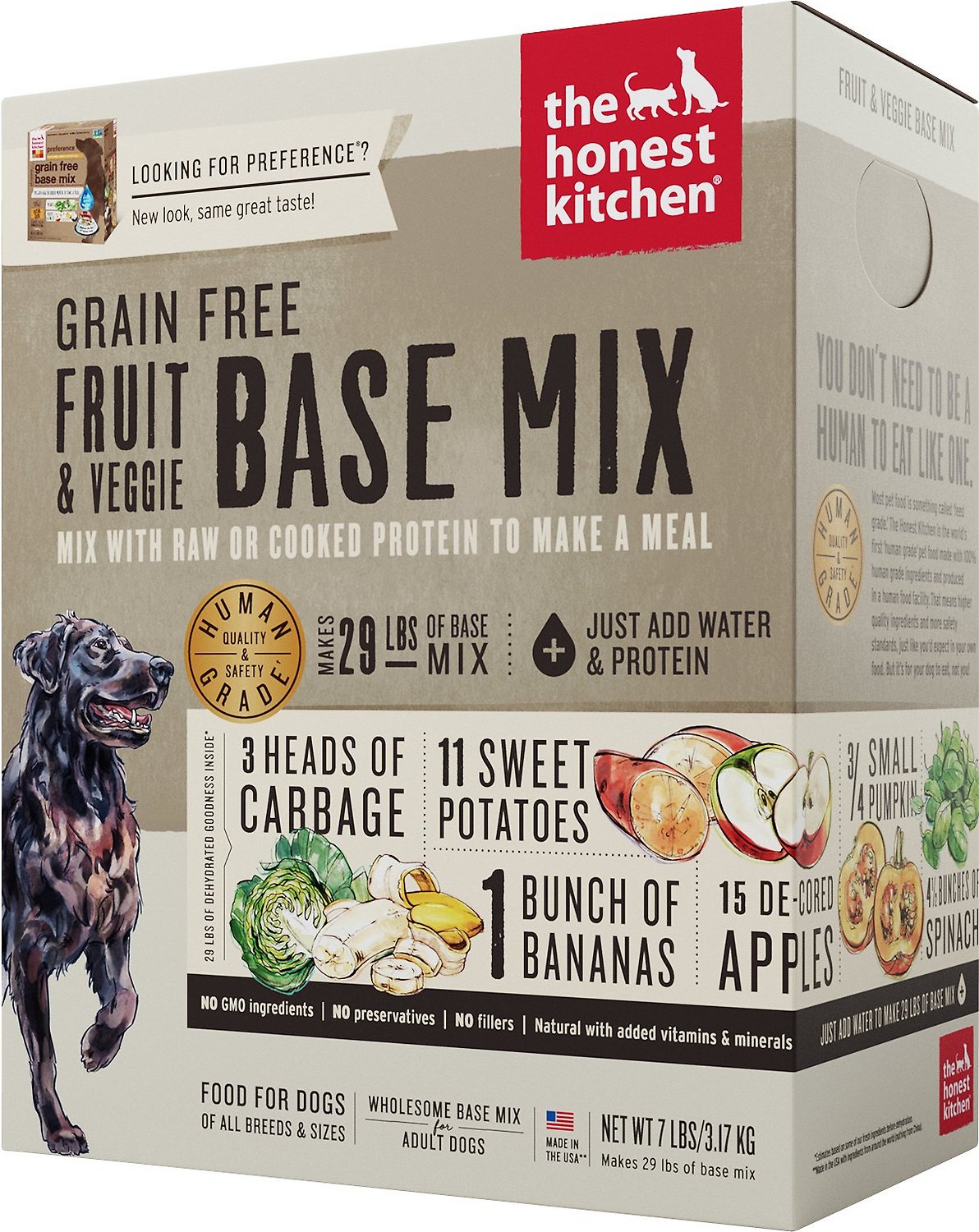 The Honest Kitchen Fruit & Veggie Base Mix Dehydrated GF Dog Food
