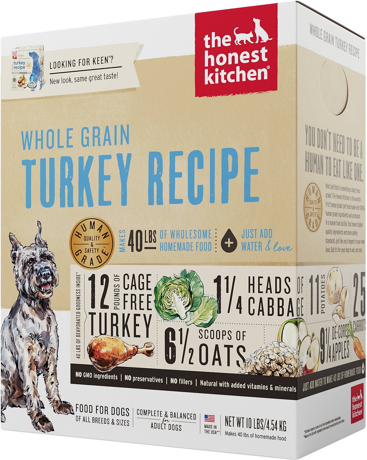 The Honest Kitchen Whole Grain Turkey Dehydrated Dog Food