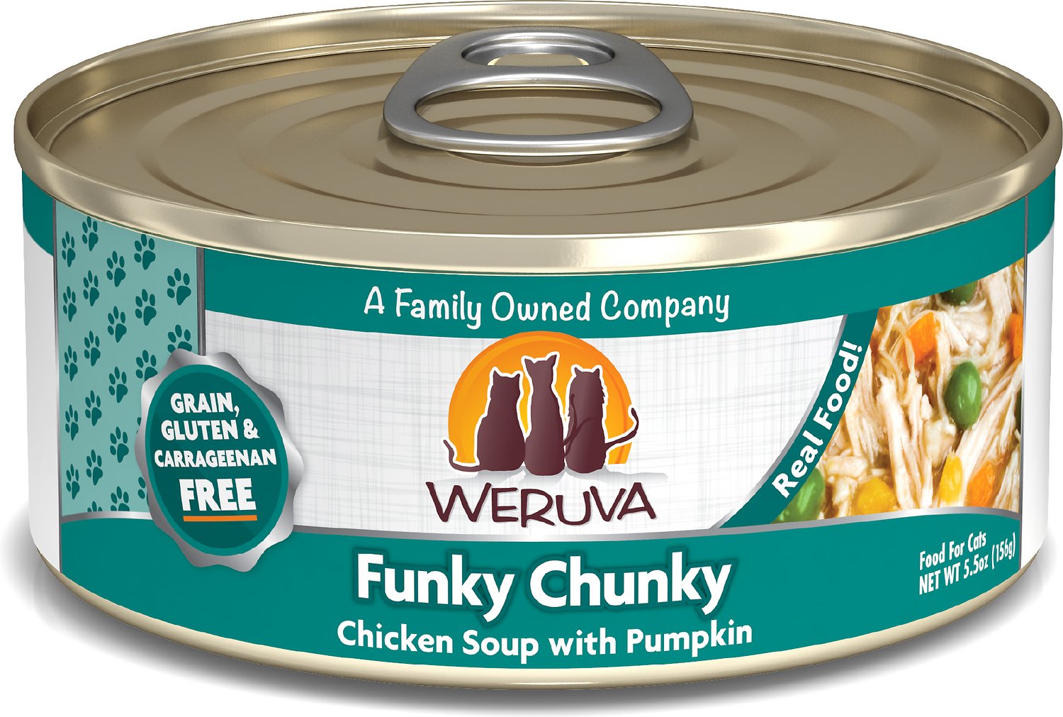Weruva Funky Chunky Chicken Soup GF Canned Cat Food