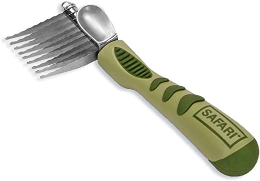 Safari Stainless Steel De-Matting Comb
