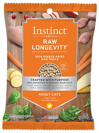 Instinct Longevity Feline - Chicken Freeze Dried Raw Meals Adult Cat Food