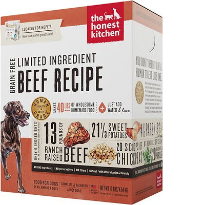 The Honest Kitchen L.I.D. Beef GF Dehydrated Dog Food