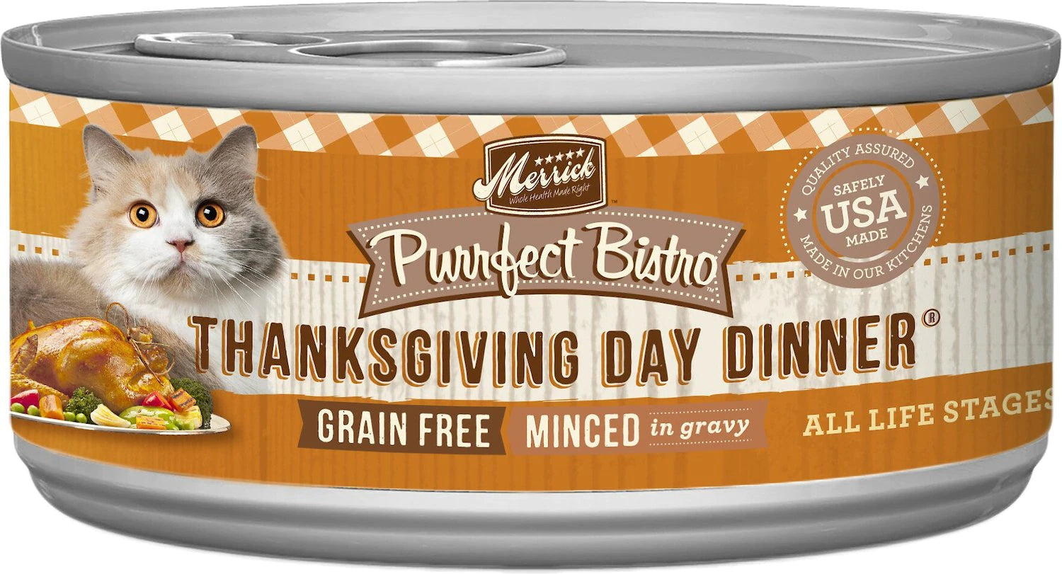 Merrick Purrfect Bistro Thanksgiving Day Dinner Canned Cat Food (5.5oz/156g)