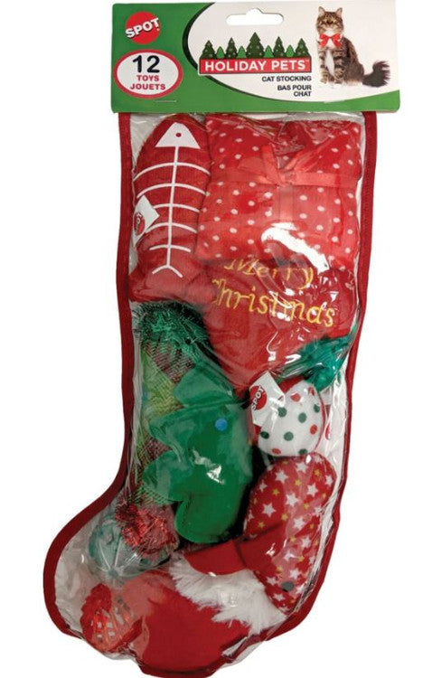 SPOT Holiday Stocking Cat Toy Pack - Large (12 pc)
