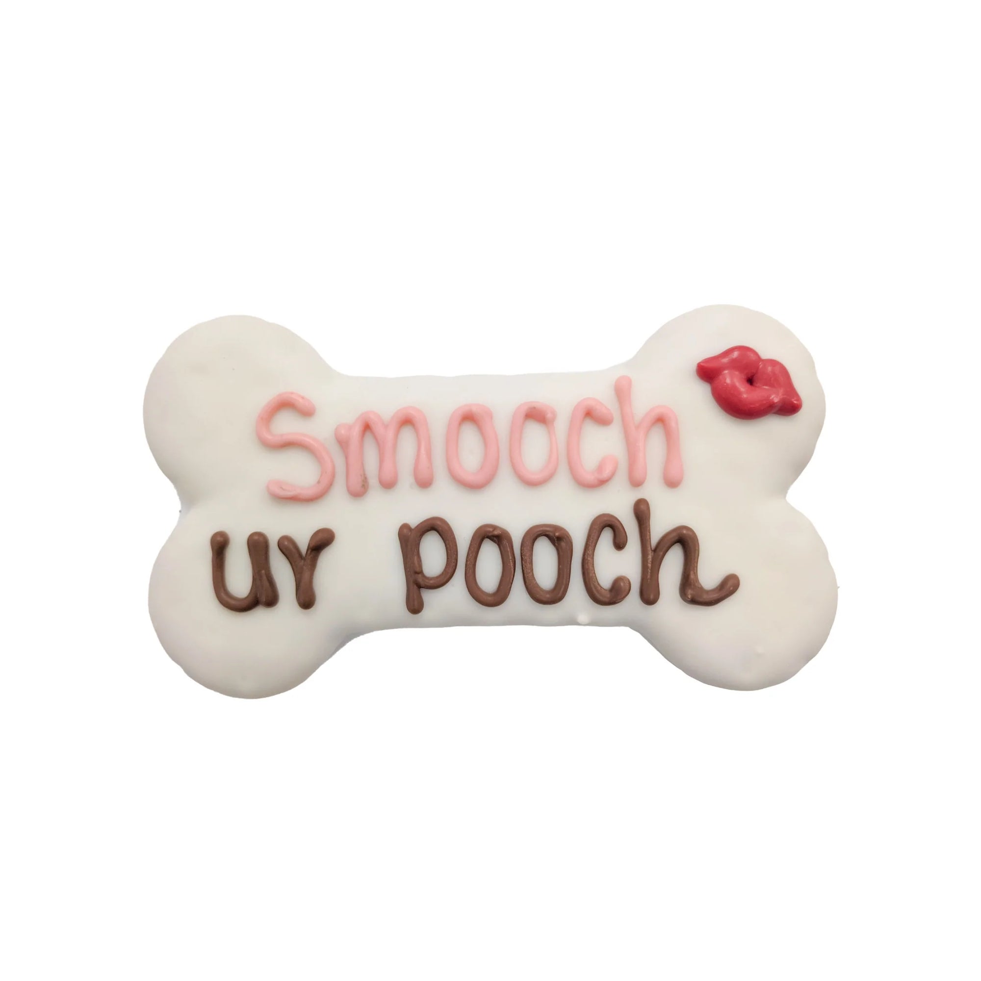 Bosco & Roxy's “Smooch ur Pooch” Bone - White Dog Treat (6")