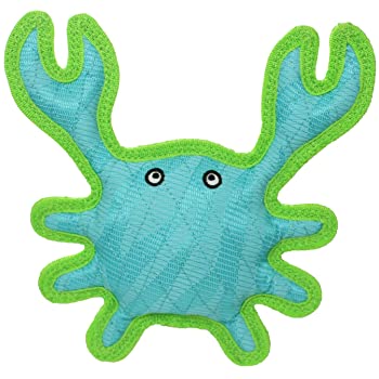 Tuffy DuraForce Crab Dog Toy (Blue & Green)