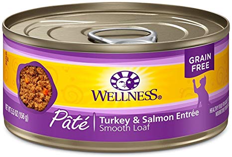Wellness Turkey & Salmon Smooth Loaf Pâté GF Canned Cat Food