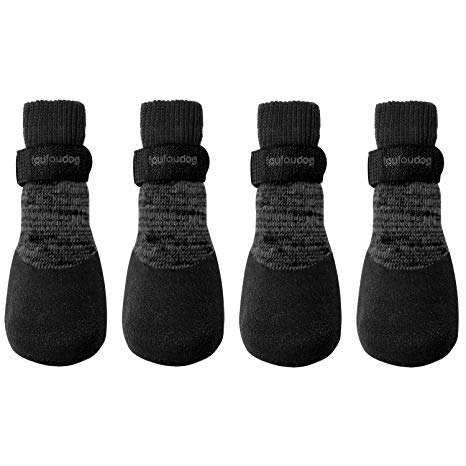 FouFou Dog Rubber Dipped Socks - Black