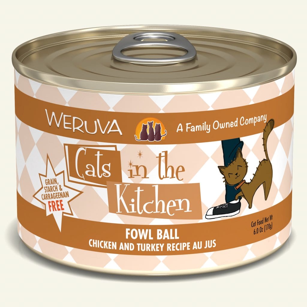 Weruva Cats in the Kitchen Fowl Ball GF Canned Cat Food (6oz/170g)