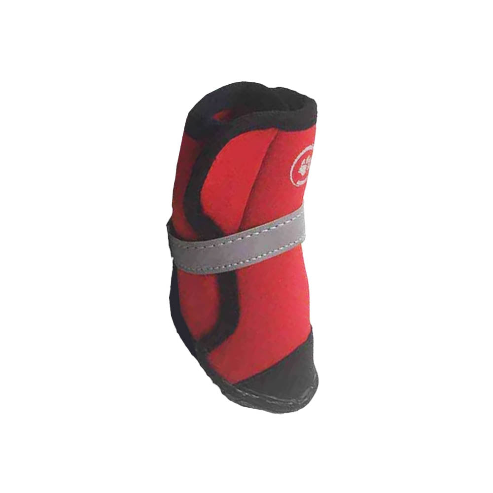 Silver Paw Easy Fit All Terrain Neoprene Dog Boots - Red/4pk