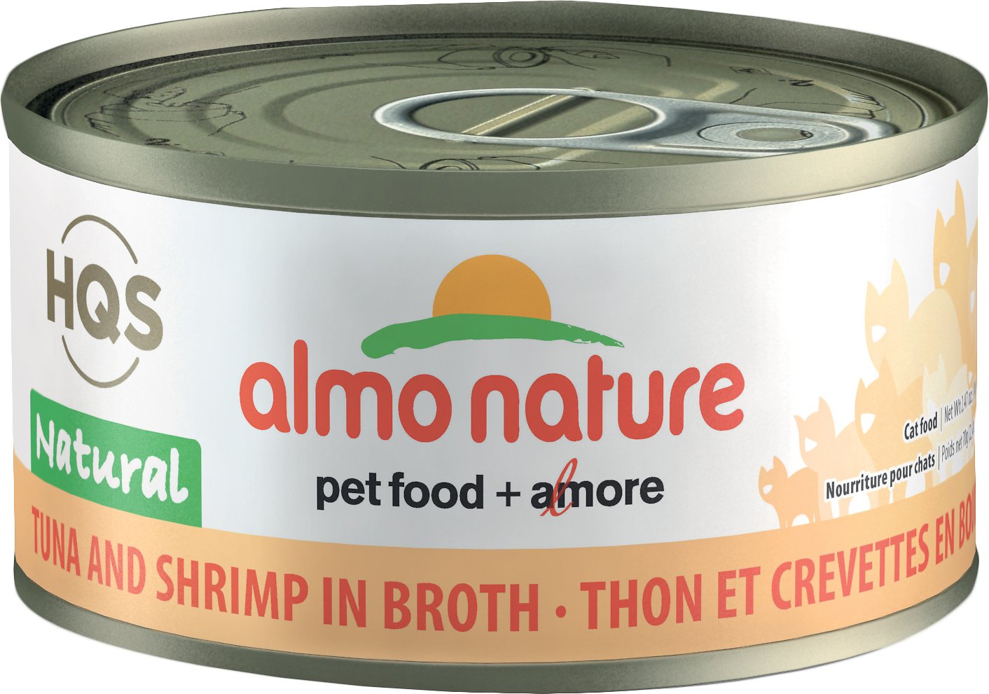 Almo Nature Tuna & Shrimp in Broth Canned Cat Food (70g/2.47oz)