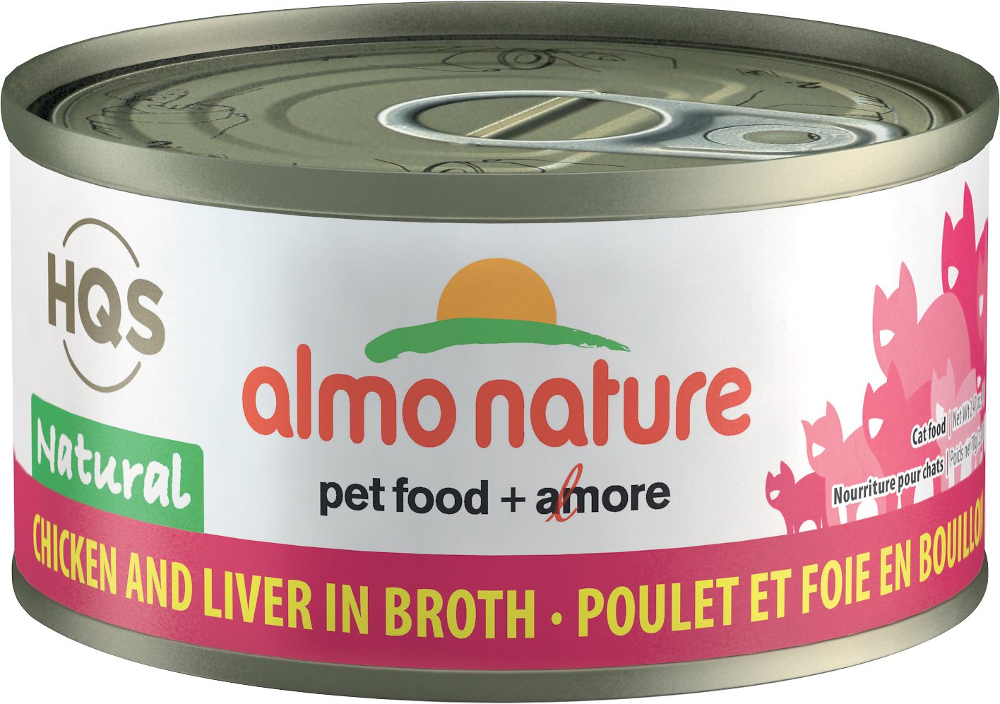 Almo Nature Chicken & Liver in Broth Canned Cat Food (70g/2.47oz)