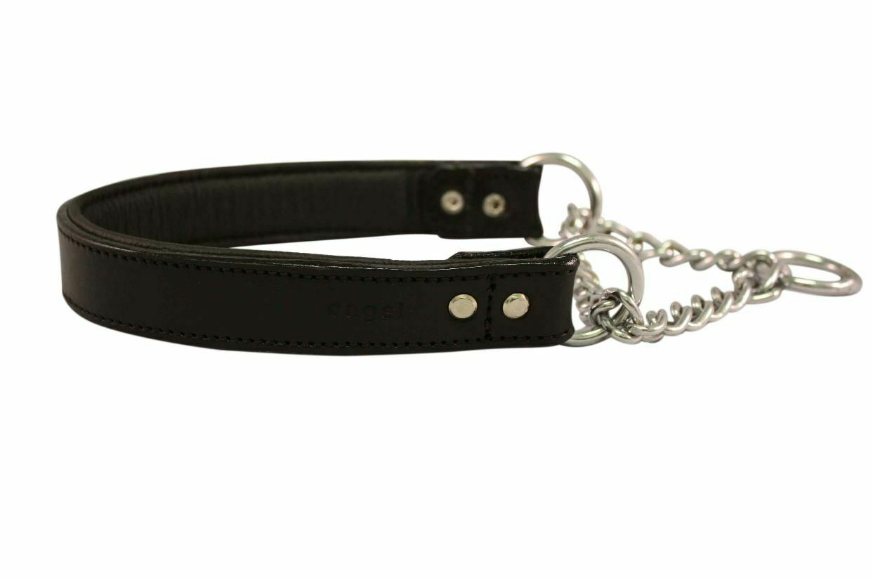Angel Rio Martingale Leather Collar - Black or Brown