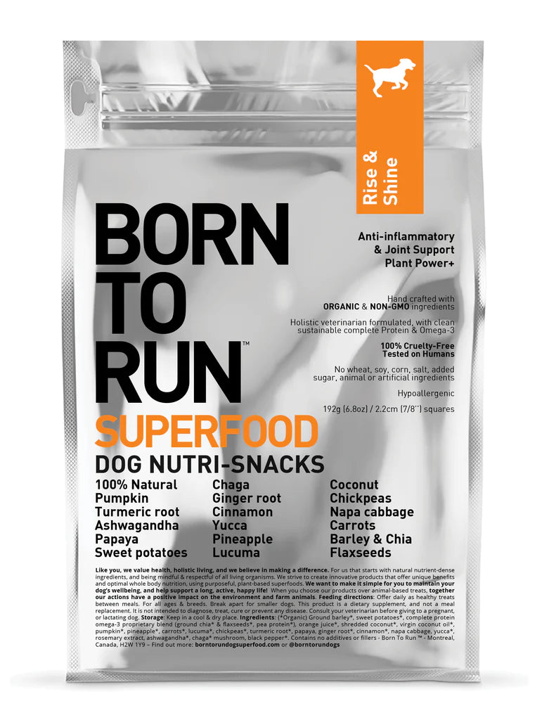 Born to Run Rise Shine Anti inflammatory Joint Support Dog Treat Wooftown