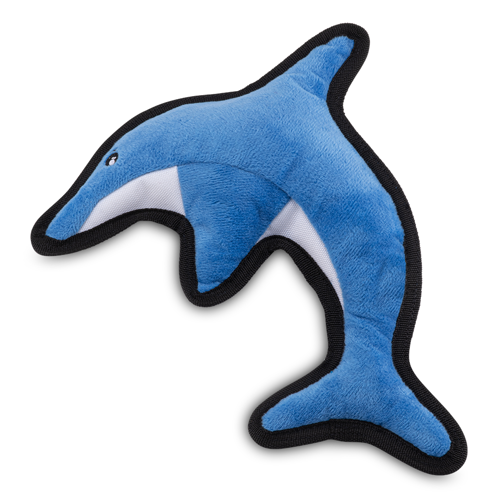 Beco Rough & Tough Recycled - David The Dolphin Dog Toy