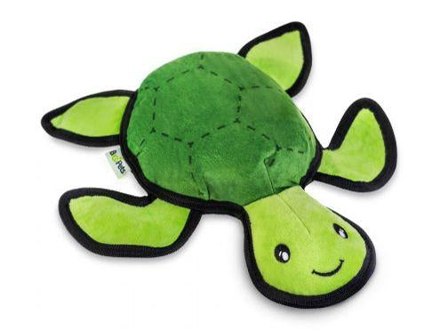 Beco Rough & Tough Recycled - Tommy the Turtle Dog Toy