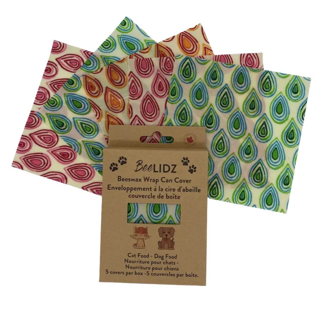 BeeLidz Beeswax Can Wrap Covers (5.5x5.5")