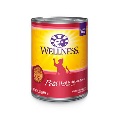 Wellness Beef Chicken Smooth Loaf P t GF Canned Cat Food