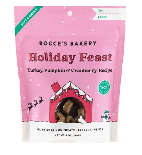 Bocce's Bakery Limited Edition - Holiday Feast Biscuits Dog Treats (6oz/170g)
