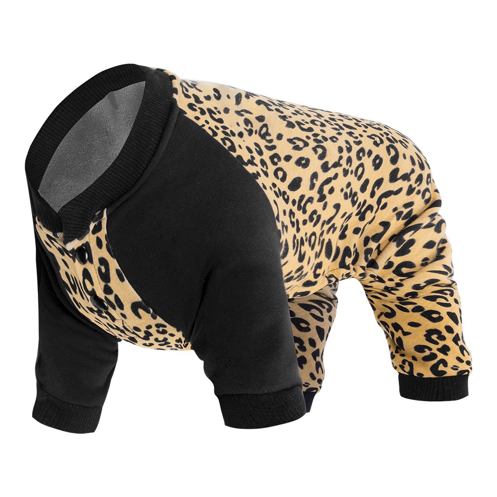 Canada Pooch Frosty Fleece Sweatsuit Leopard (20)