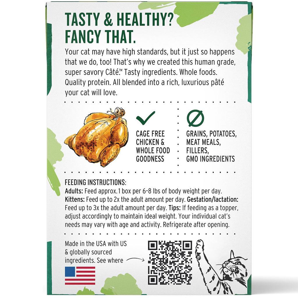 The Honest Kitchen &quot;Câté&quot; Complete &amp; Balanced Chicken Pâté GF Wet Cat Food (5.5oz/155.9g)