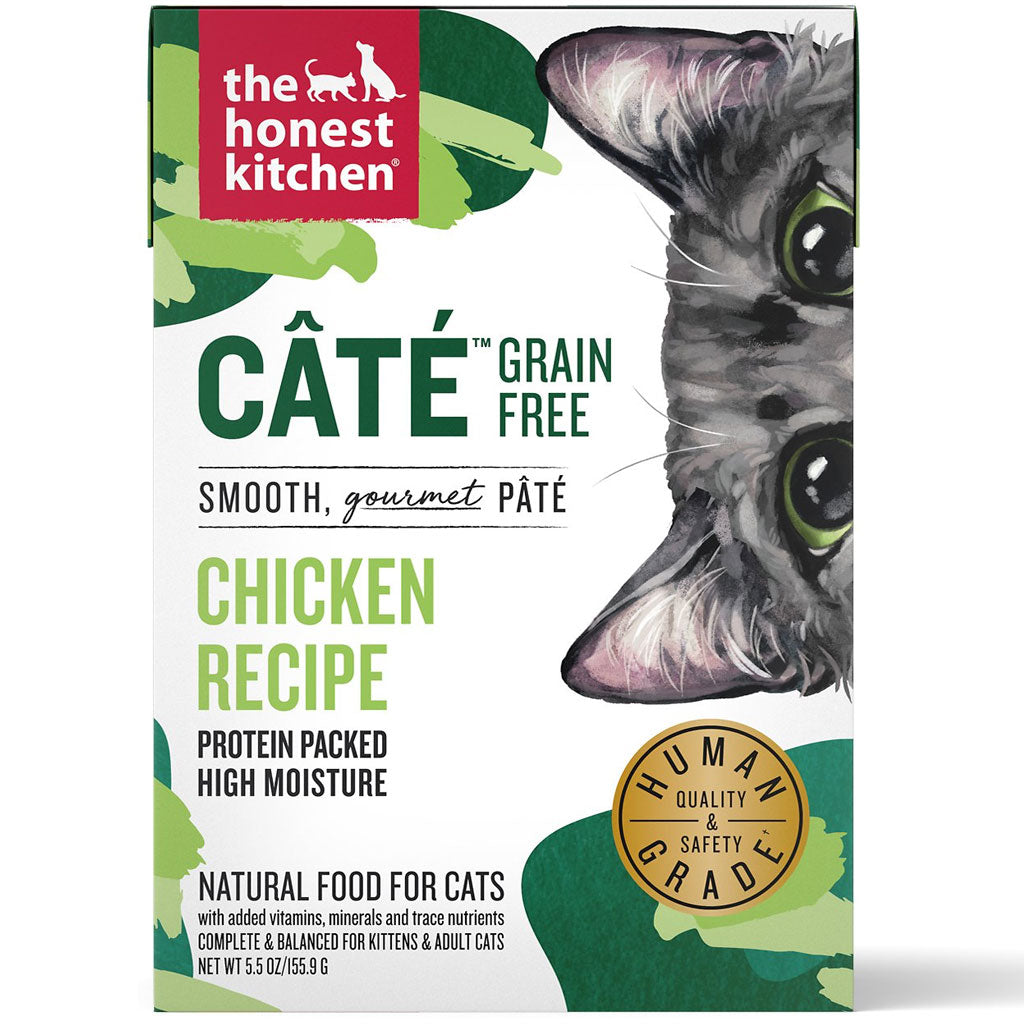 The Honest Kitchen "Câté" Complete & Balanced Chicken Pâté GF Wet Cat Food (5.5oz/155.9g)