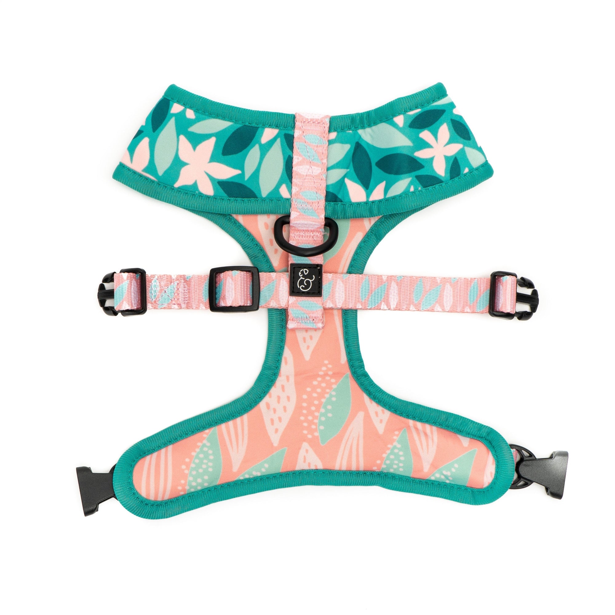 Lucy &amp; Co. Dilly Lily - Blue &amp; Pink - Reversible Dog Harness