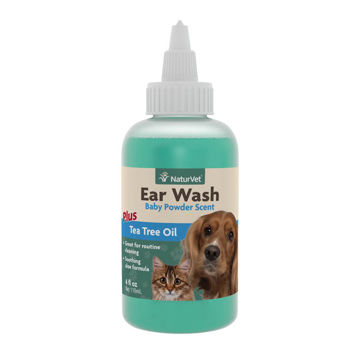 NaturVet Liquid Ear Cleaner Wash (4oz/118mL)