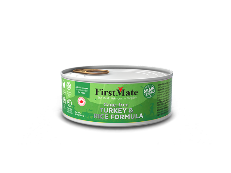 FirstMate Grain Friendly Turkey w/ Rice Canned Cat Food (5.5oz/156g)
