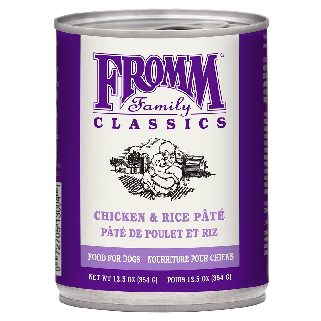 Fromm Family Classics Chicken & Rice Pâté Canned Dog Food (12.5oz/354g)