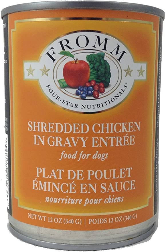 Fromm Four Star Shredded Chicken in Gravy Entrée Canned Dog Food (12oz/340g)
