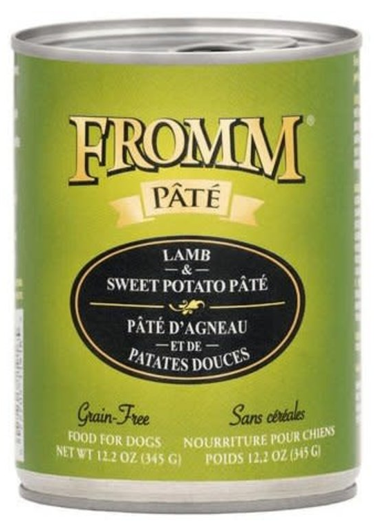 Fromm Gold Lamb & Sweet Potato Pâté GF Canned Dog Food (12.2oz/345g)