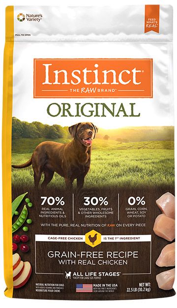 Instinct Original Real Chicken GF Dog Food (10.2kg/22.5lb)